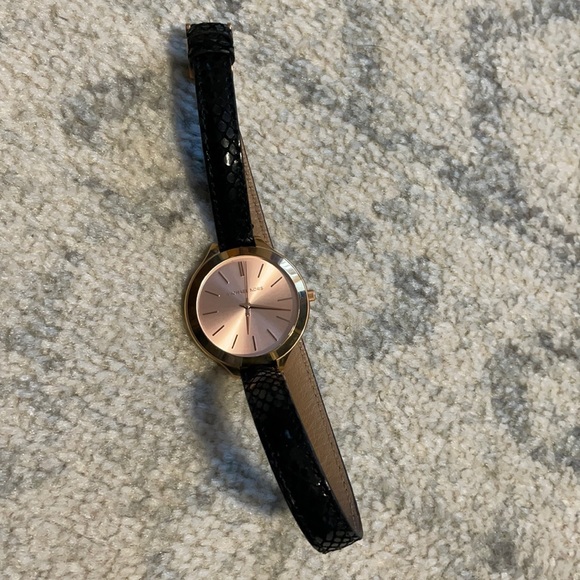 Rose Gold Michael Kors bracelet-style watch